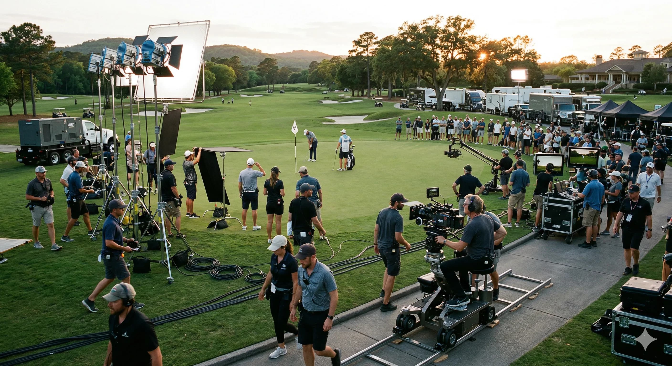 Film production backstage